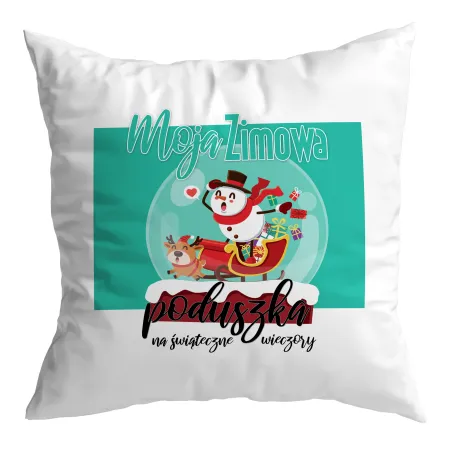 Poduszka BOŻE NARODZENIE Moja zimowa na świąteczne wieczory